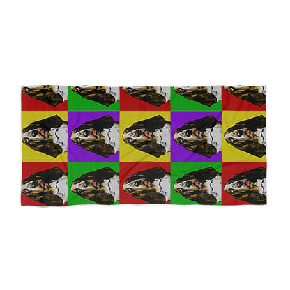 Basset Pop Art - Beach Towel