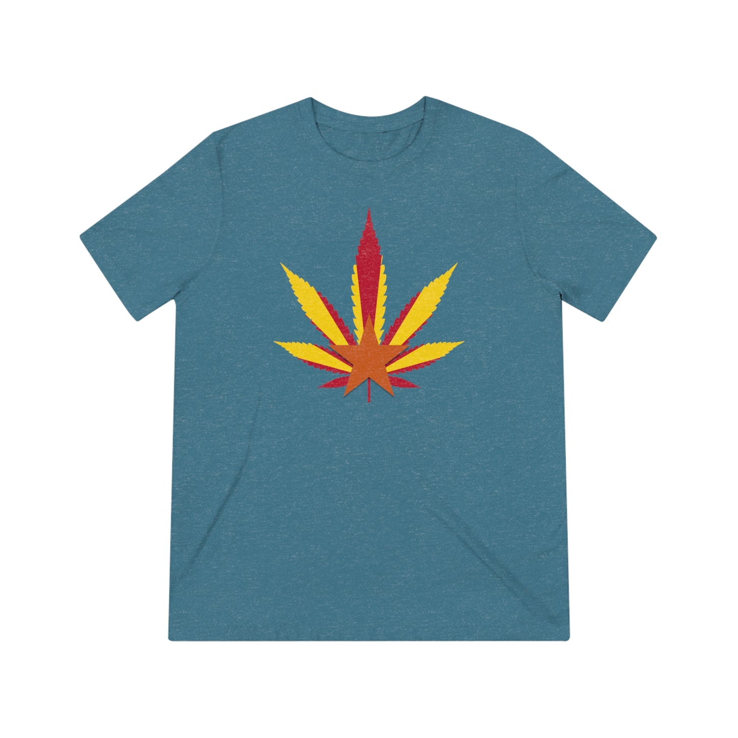 Arizona Cannabis Flag Leaf - Unisex Triblend Tee