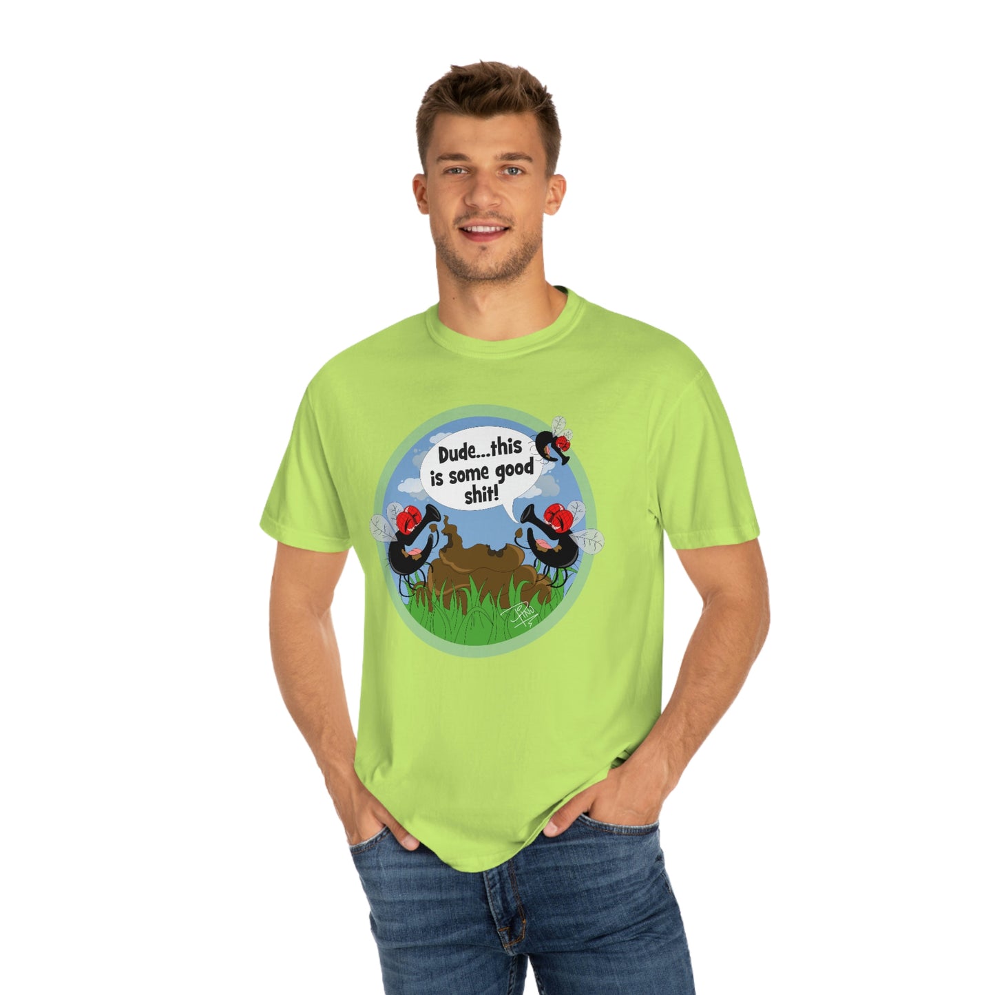 Good Shit Flies - Unisex Garment-Dyed T-shirt