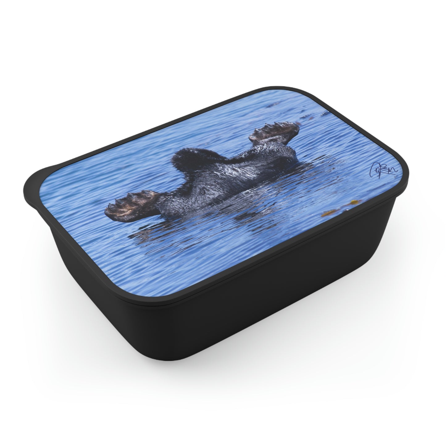 Sea Otter Butt - PLA Bento Box with Band and Utensils