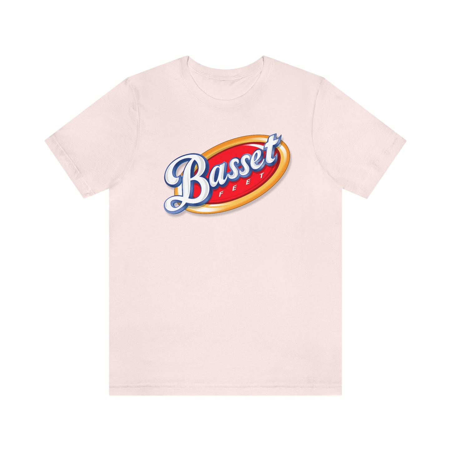 Basset Feet Corn Chips Logo - Unisex Jersey Short Sleeve Tee