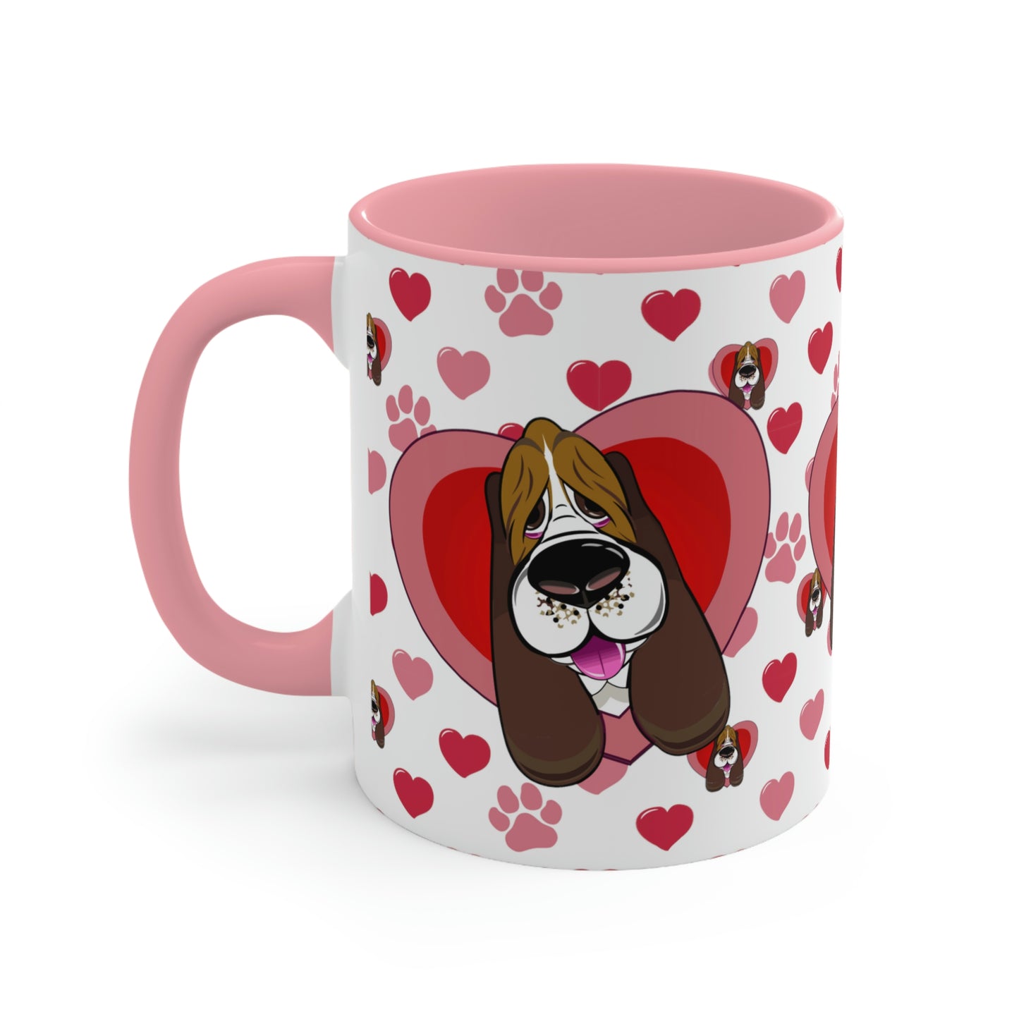 Hearts, Hounds & Paw Prints - Accent Mug