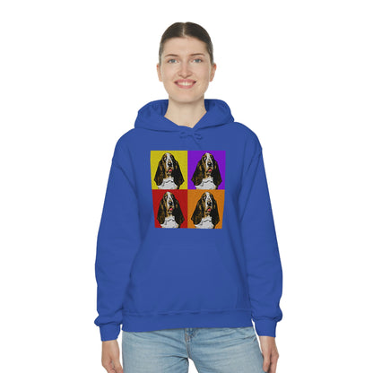 Basset Pop Art - Unisex Heavy Blend™ Hooded Sweatshirt