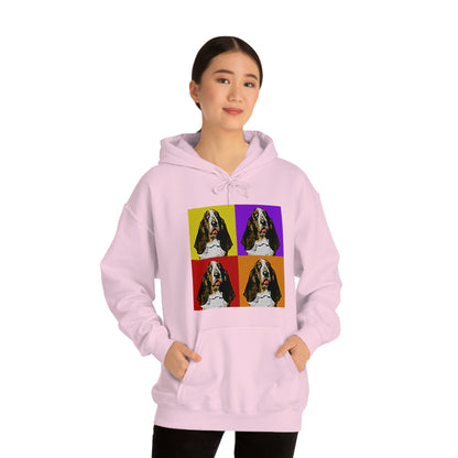 Basset Pop Art - Unisex Heavy Blend™ Hooded Sweatshirt