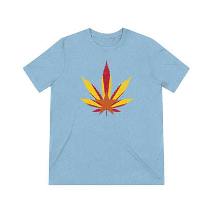 Arizona Cannabis Flag Leaf - Unisex Triblend Tee