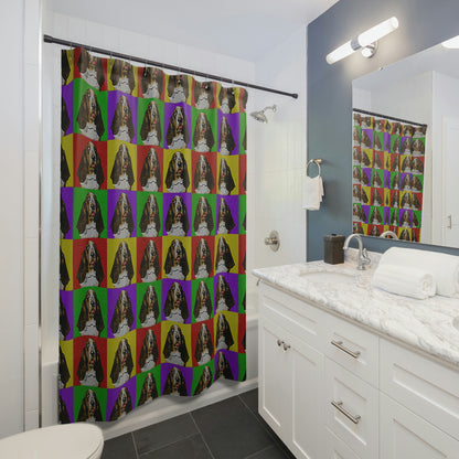 Basset Pop Art - Shower Curtains