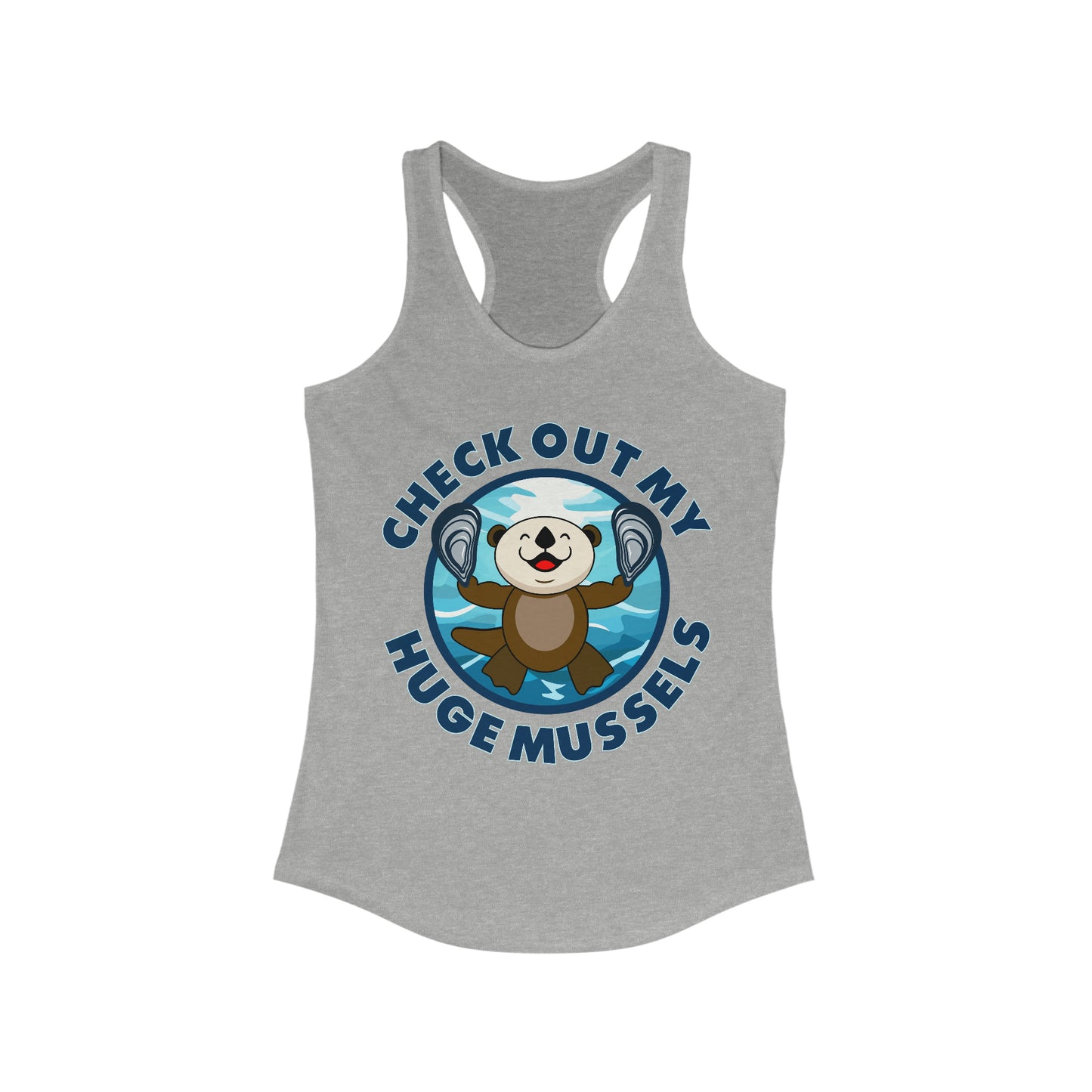 Huge Mussels (Light Colors) - Women's Ideal Racerback Tank