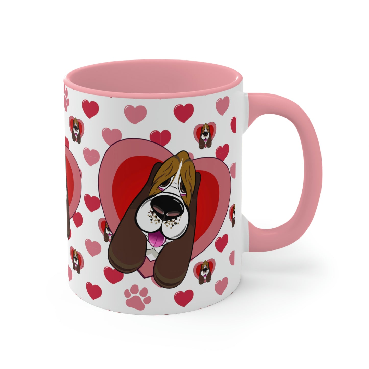 Hearts, Hounds & Paw Prints - Accent Mug