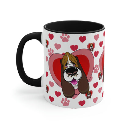 Hearts, Hounds & Paw Prints - Accent Mug