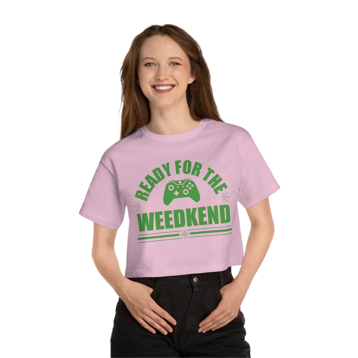 WEEDkend Gaming Shirt - Champion Women's Heritage Cropped T-Shirt