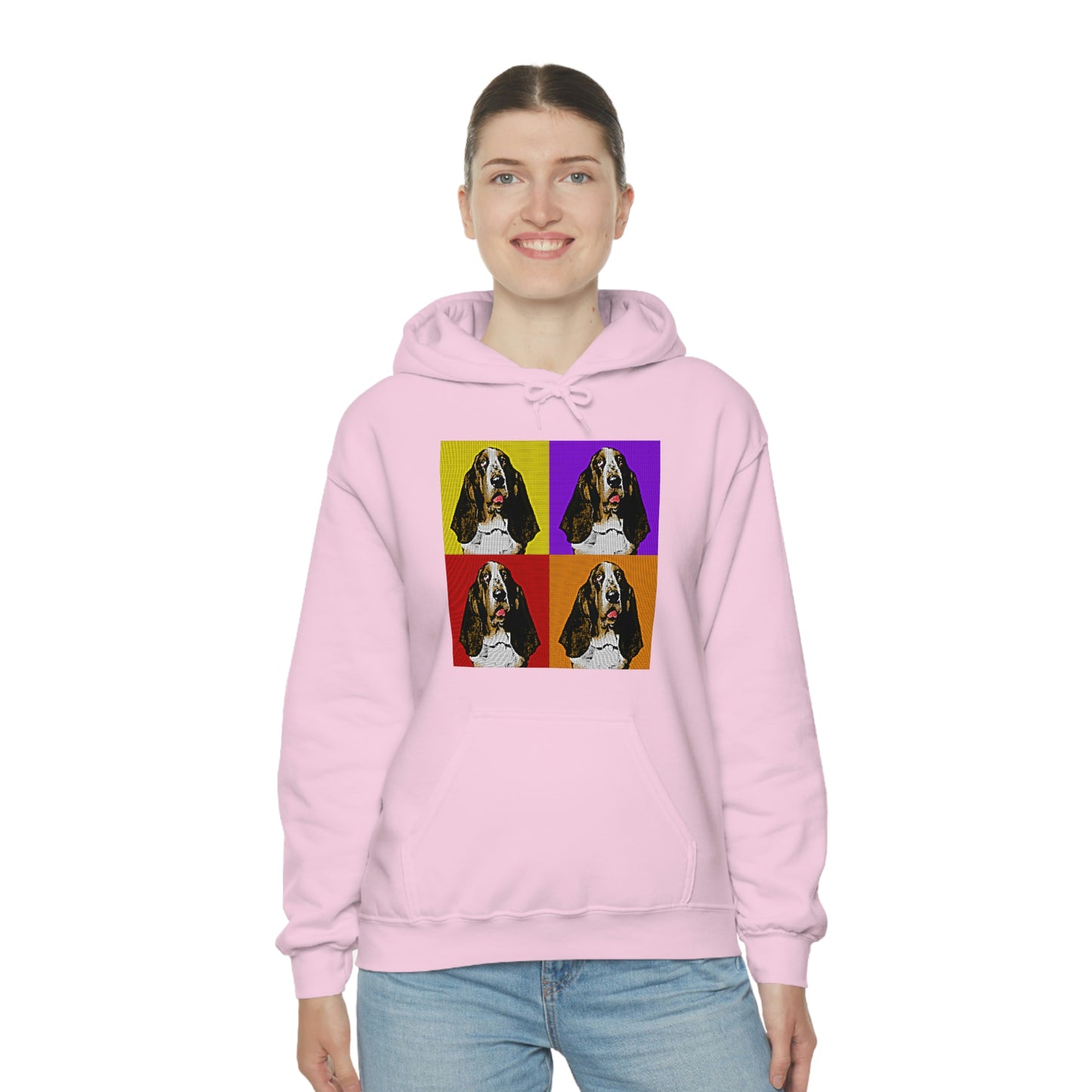 Basset Pop Art - Unisex Heavy Blend™ Hooded Sweatshirt