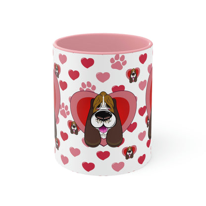 Hearts, Hounds & Paw Prints - Accent Mug