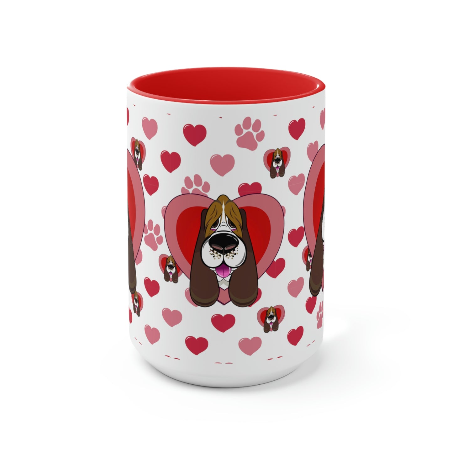 Hearts, Hounds & Paw Prints - Accent Mug