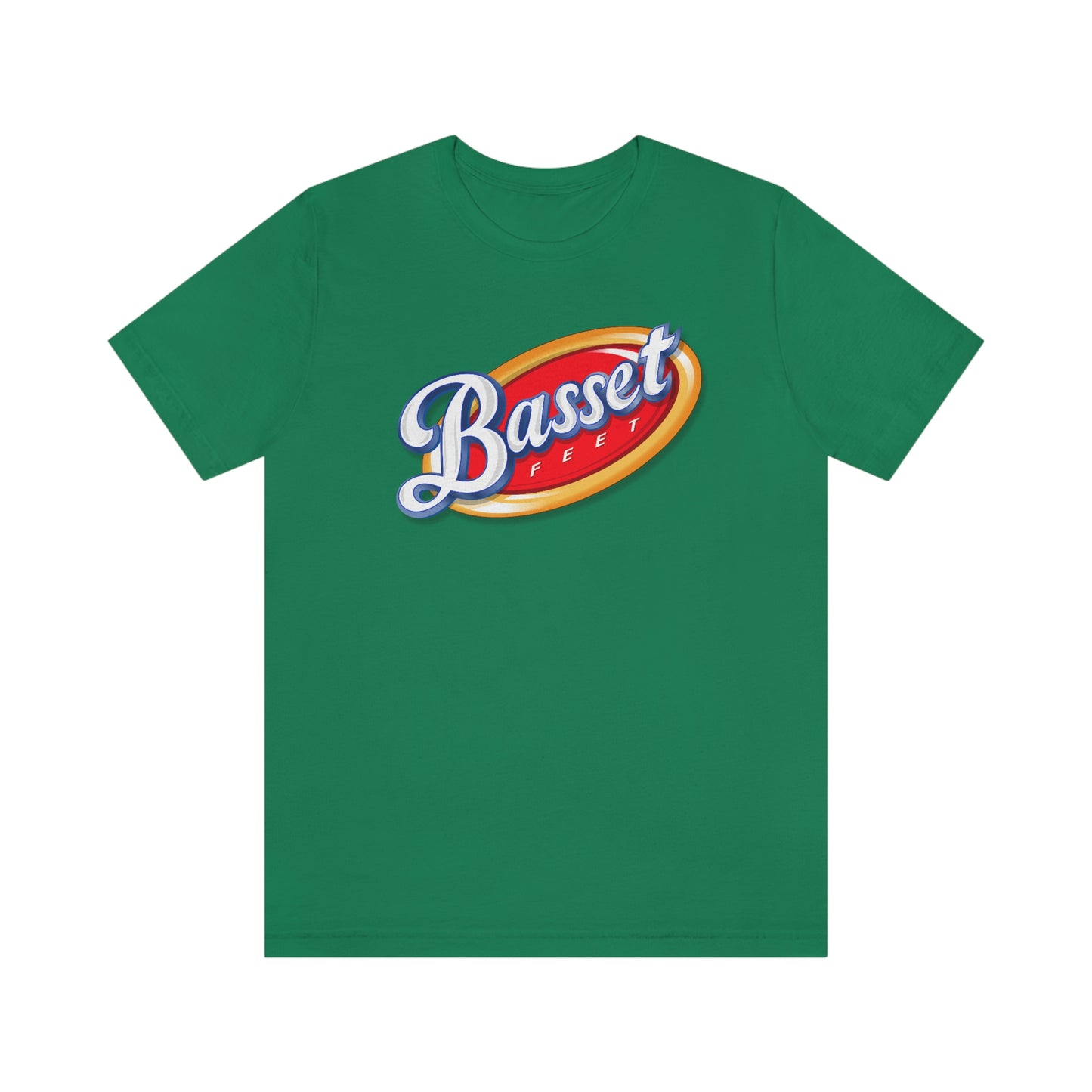 Basset Feet Corn Chips Logo - Unisex Jersey Short Sleeve Tee