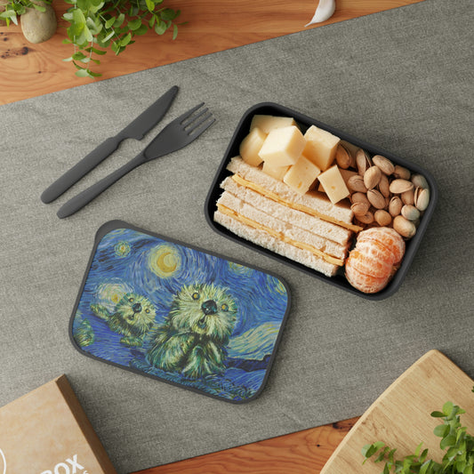 Starry Monterey Night - PLA Bento Box with Band and Utensils