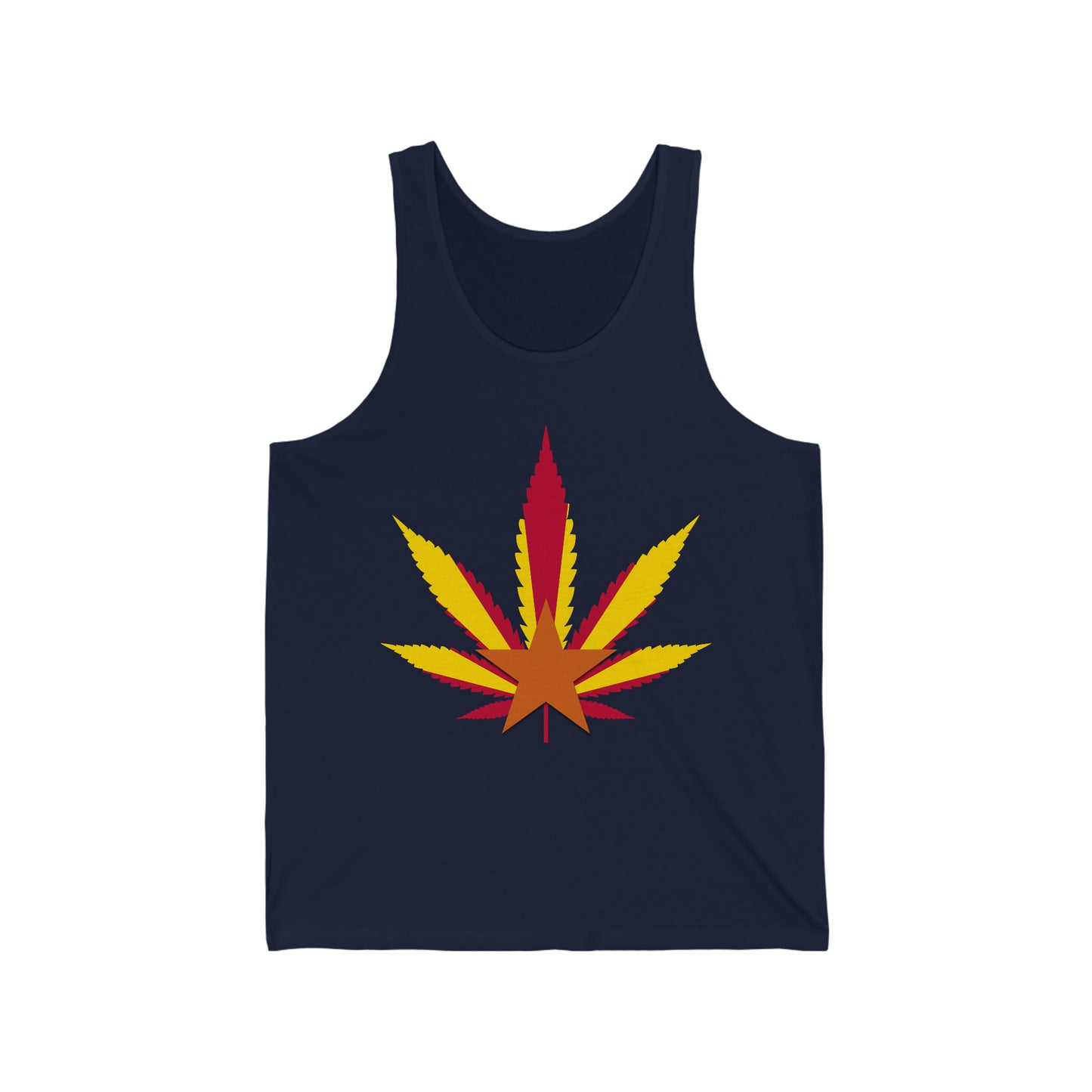 Arizona Cannabis Flag Leaf - Unisex Jersey Tank