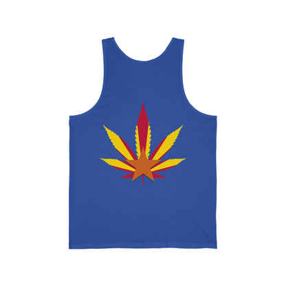 Arizona Cannabis Flag Leaf - Unisex Jersey Tank