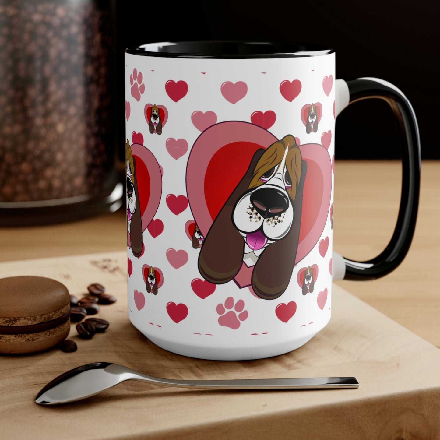 Hearts, Hounds & Paw Prints - Accent Mug