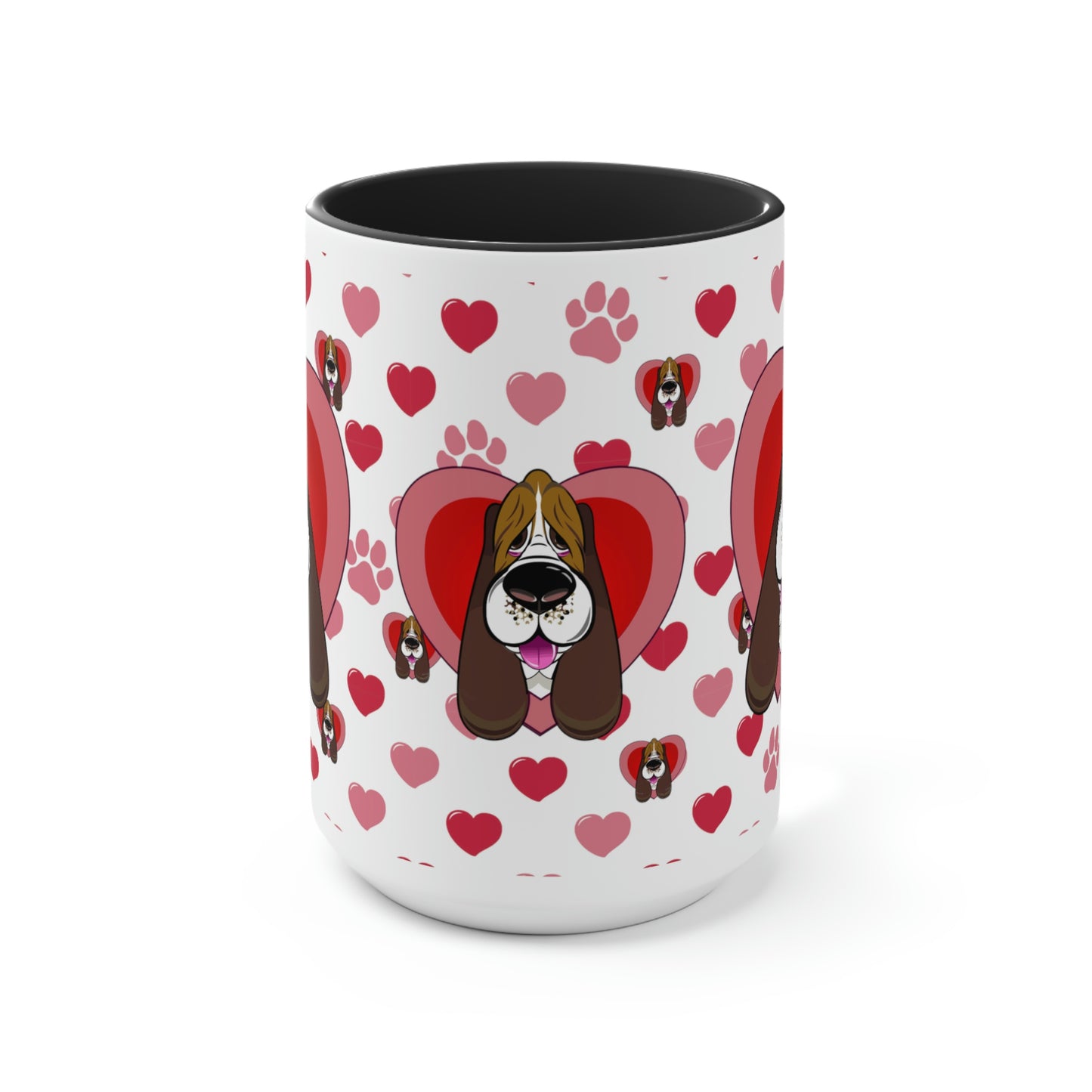 Hearts, Hounds & Paw Prints - Accent Mug