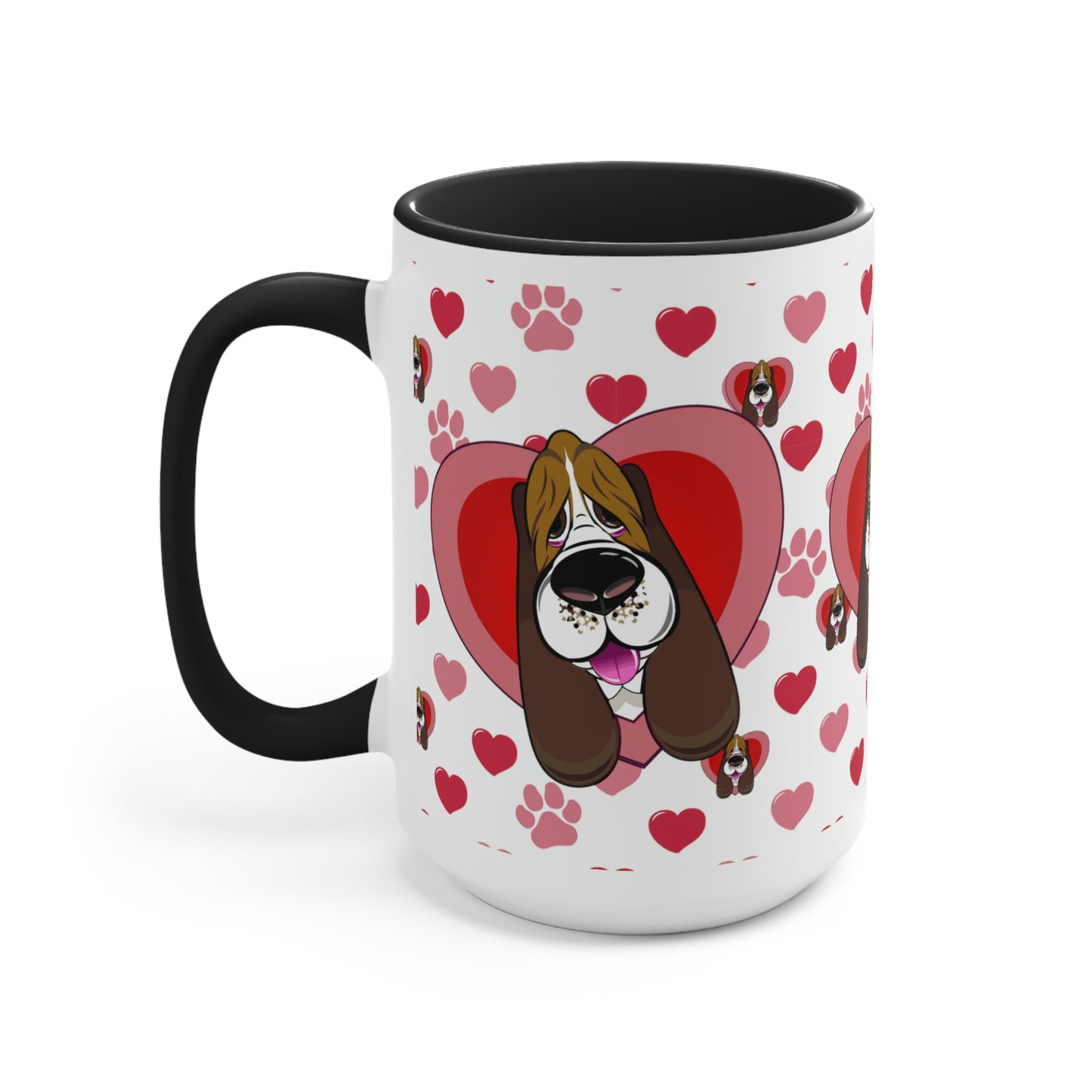 Hearts, Hounds & Paw Prints - Accent Mug