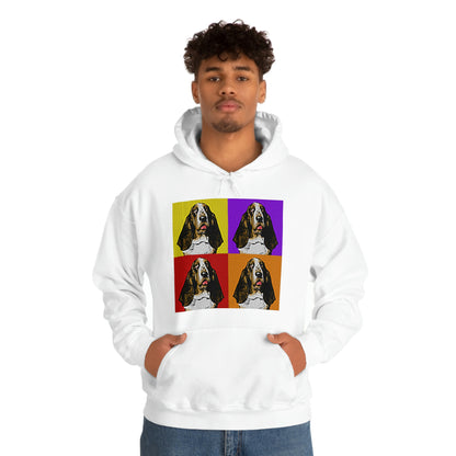 Basset Pop Art - Unisex Heavy Blend™ Hooded Sweatshirt