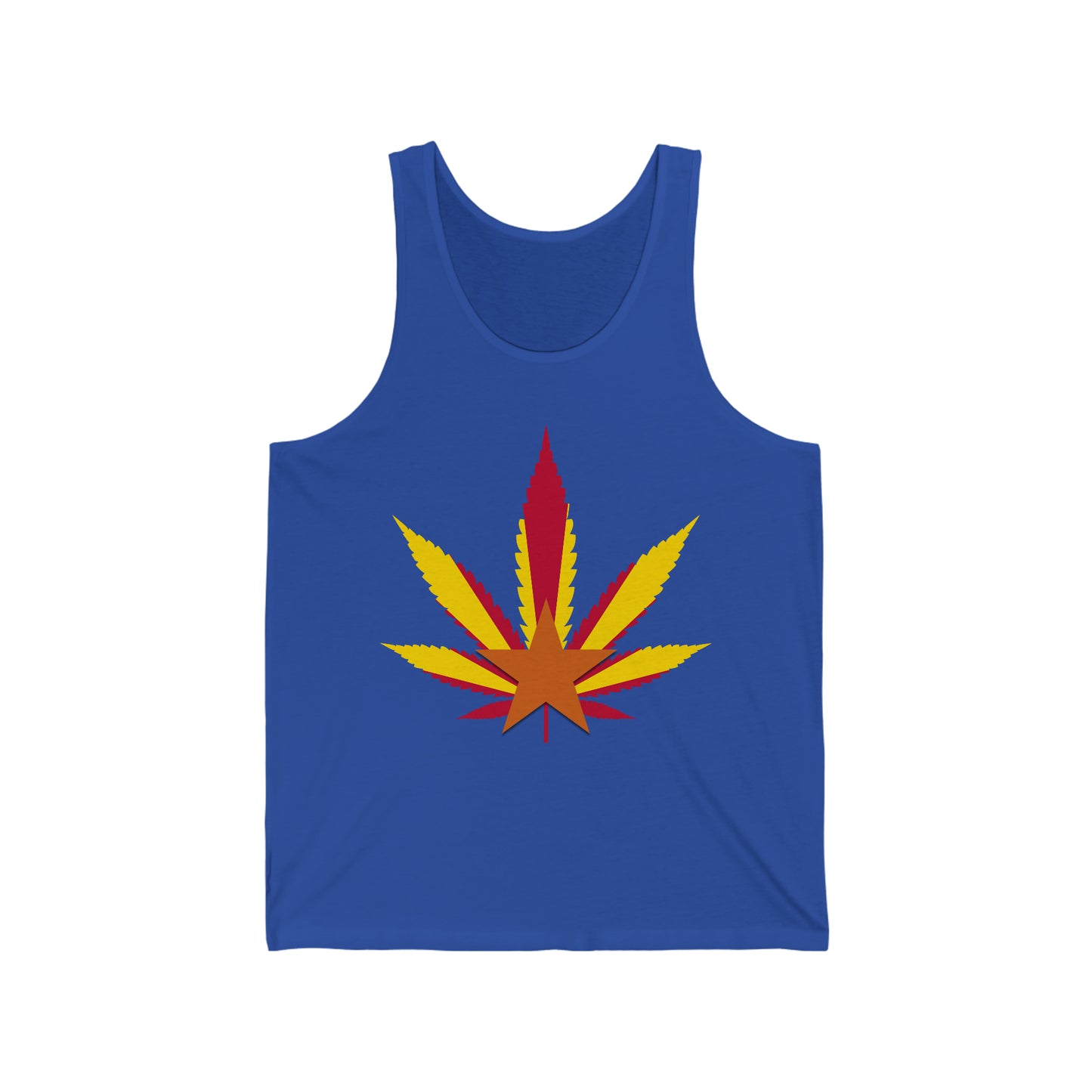 Arizona Cannabis Flag Leaf - Unisex Jersey Tank