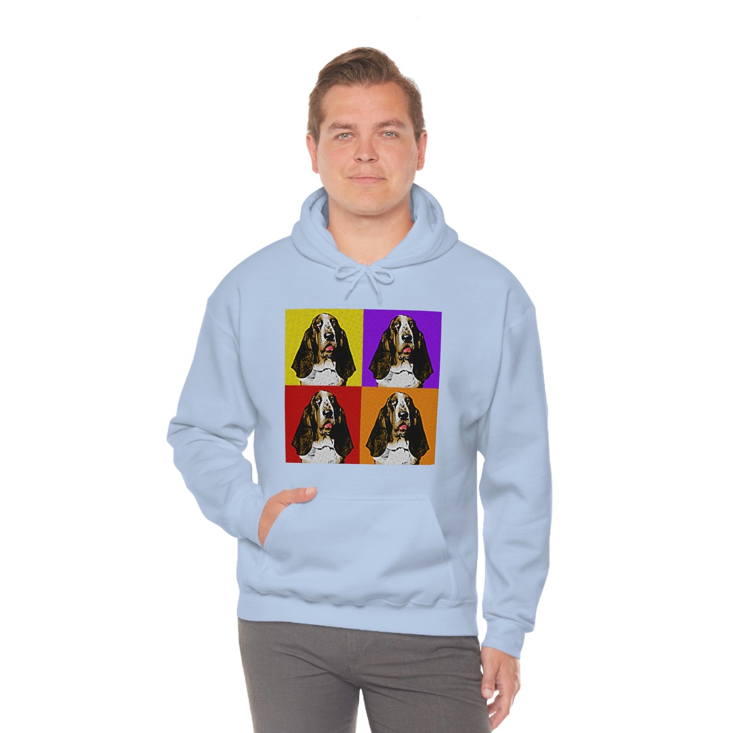 Basset Pop Art - Unisex Heavy Blend™ Hooded Sweatshirt