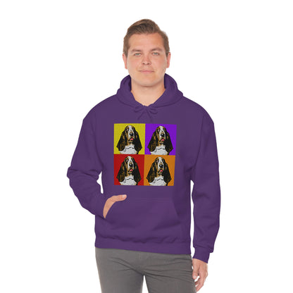 Basset Pop Art - Unisex Heavy Blend™ Hooded Sweatshirt