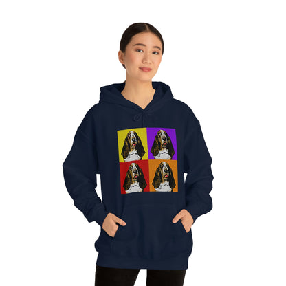 Basset Pop Art - Unisex Heavy Blend™ Hooded Sweatshirt