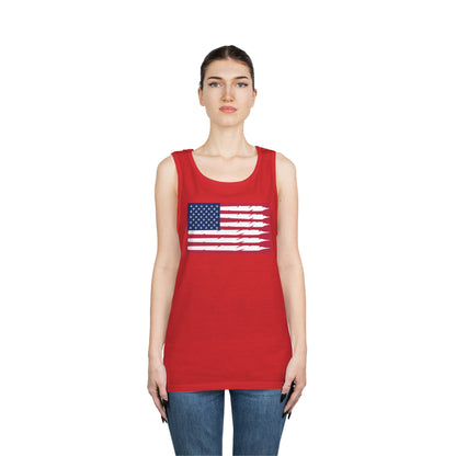 Stars & Stripes - Unisex Heavy Cotton Tank Top