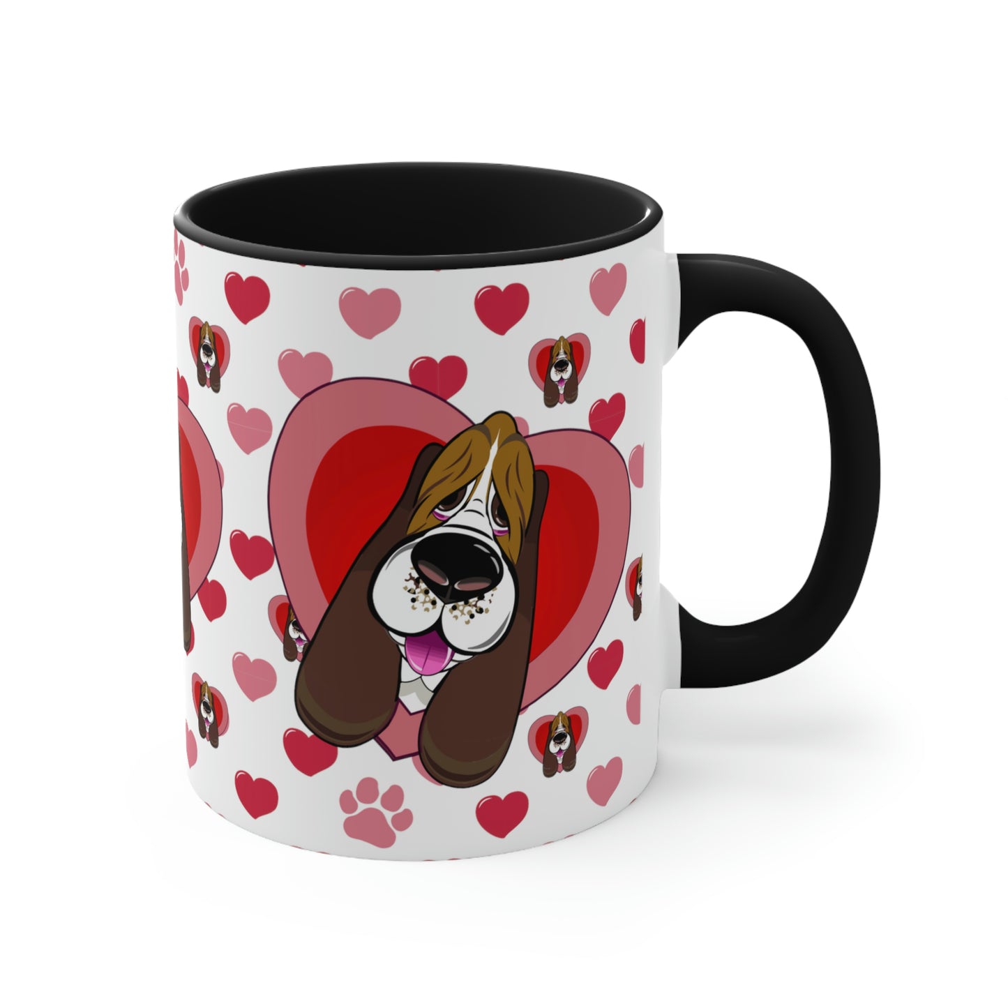 Hearts, Hounds & Paw Prints - Accent Mug