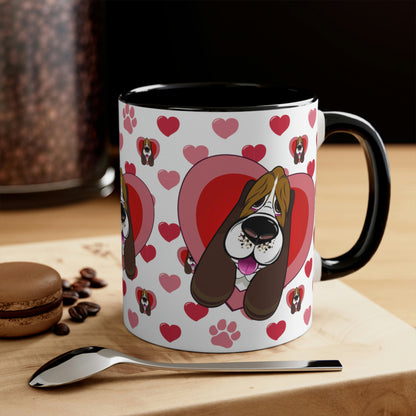 Hearts, Hounds & Paw Prints - Accent Mug