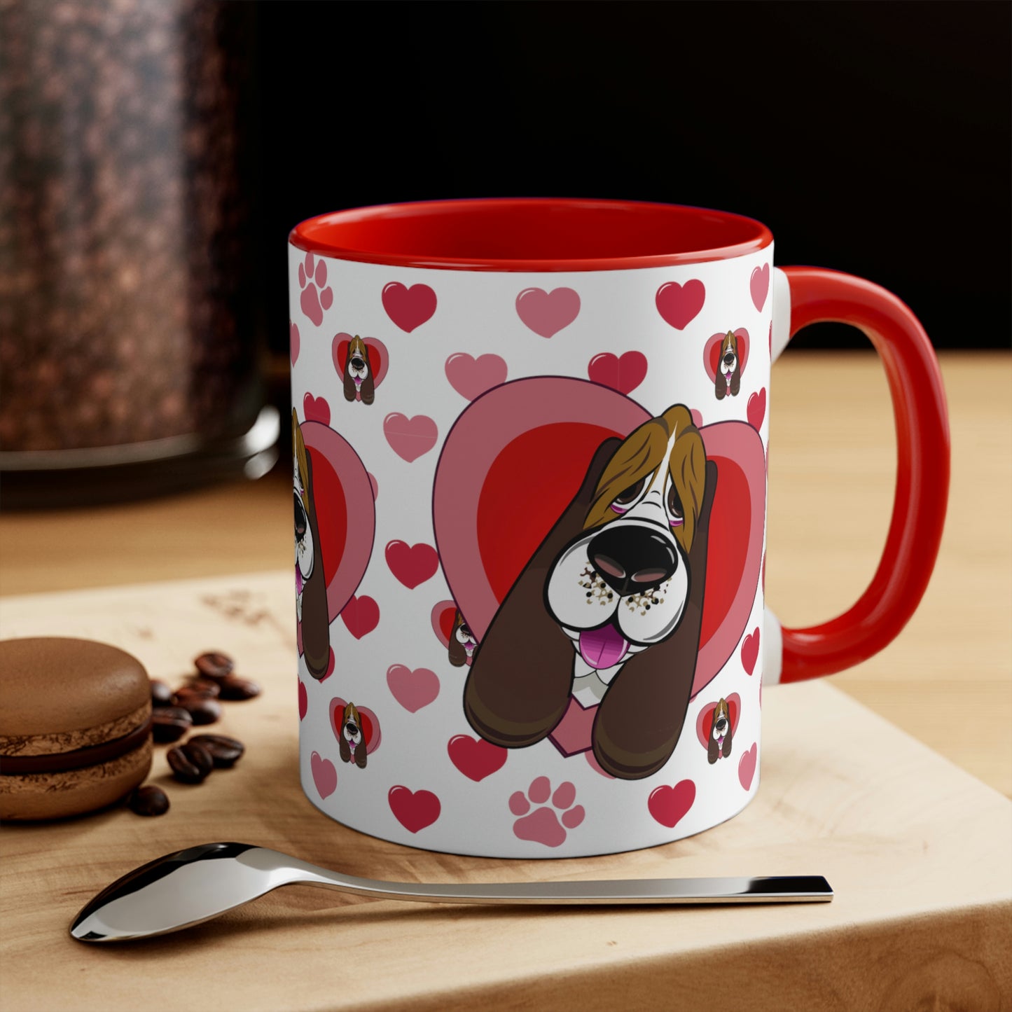 Hearts, Hounds & Paw Prints - Accent Mug