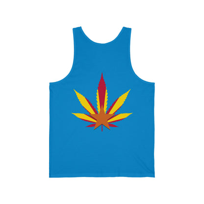 Arizona Cannabis Flag Leaf - Unisex Jersey Tank